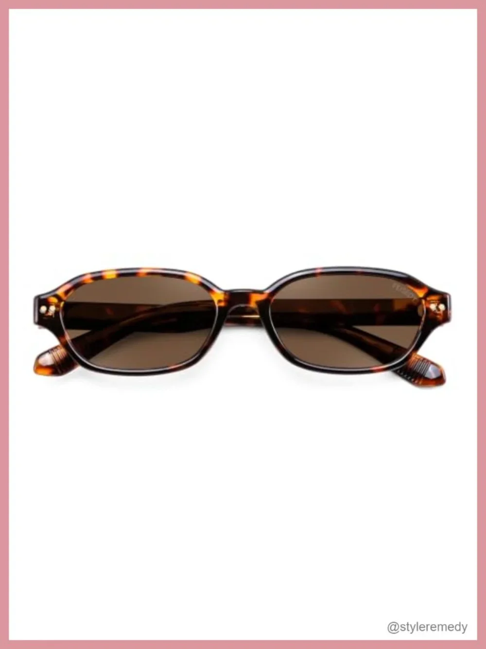 Retro Rectangular Polarized Sunglasses UV400 Y2K 90s Slim Fit Unisex